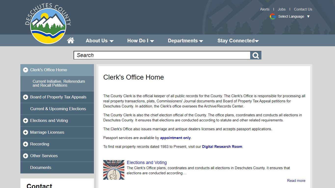 Clerk's Office Home | Deschutes County Oregon